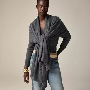 Кашемировый шарф J.Crew, черный