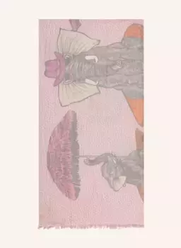 Кашемировый шарф келефант Hemisphere, белый