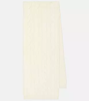 Кашемировый шарф napier Loro Piana, белый