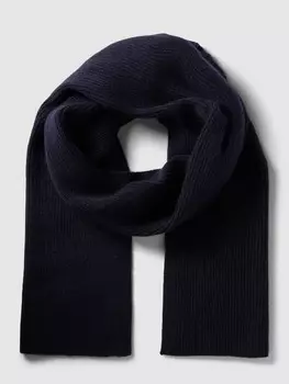 Кашемировый шарф однотонного дизайна McNeal, темно-синий