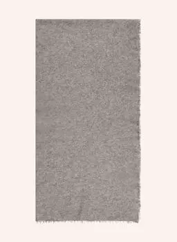 Кашемировый шарф однотонный Purschoen, серый