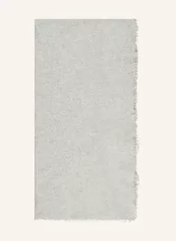 Кашемировый шарф однотонный Purschoen, серый