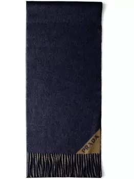 Кашемировый шарф Prada, синий