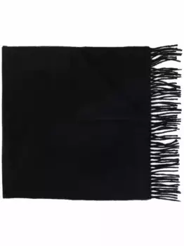 Кашемировый шарф с бахромой Acne Studios, черный