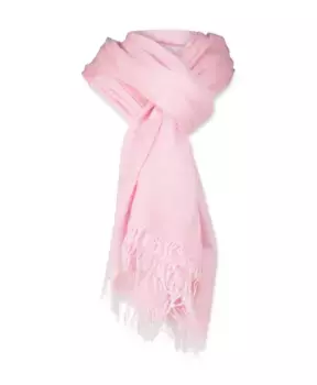 Кашемировый шарф с бахромой Codello, розовый