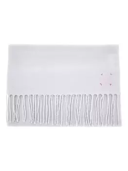 Кашемировый шарф с бахромой Destin, серый