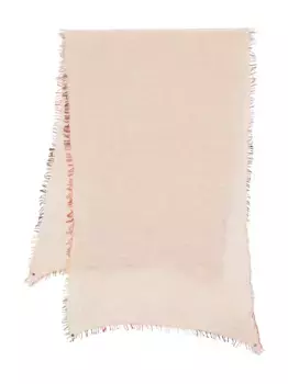 Кашемировый шарф с бахромой FALIERO SARTI, нейтральный