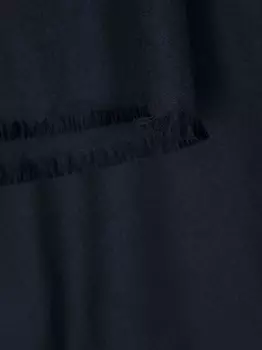 Кашемировый шарф с бахромой Moorer, синий