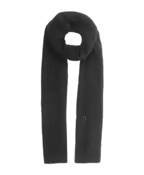Кашемировый шарф с логотипом Dondup, черный