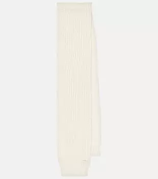 Кашемировый шарф Saint Laurent, белый