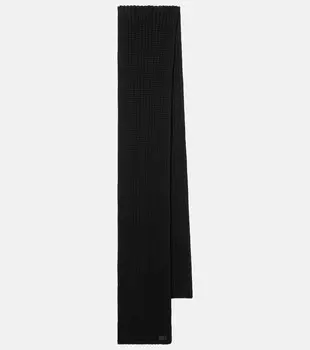 Кашемировый шарф Saint Laurent, черный