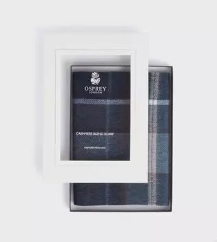 Кашемировый шарф Skye OSPREY LONDON, синий