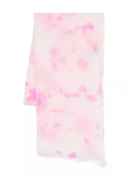 Кашемировый шарф Suzusan, белый