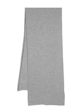 Кашемировый шарф тонкой вязки Drumohr, серый