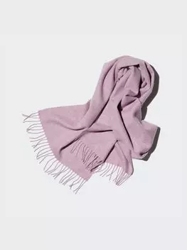 Кашемировый шарф Uniqlo, фиолетовый