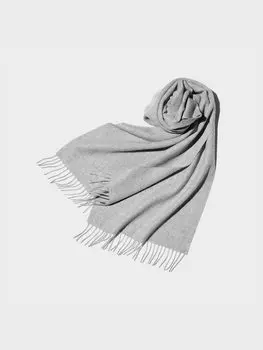 Кашемировый шарф Uniqlo, серый