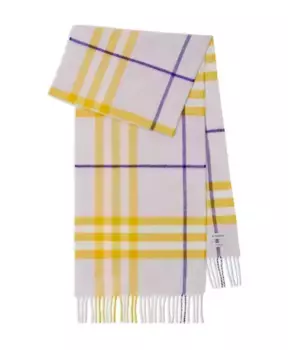Кашемировый шарф в клетку Burberry, мультиколор