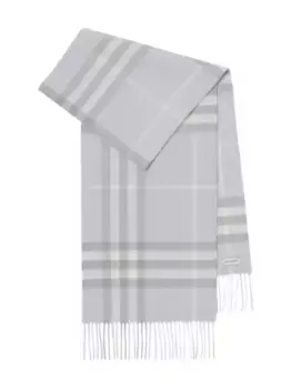 Кашемировый шарф в клетку BURBERRY, зеленый