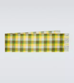 Кашемировый шарф в клетку x the elder statesman Zegna, мультиколор