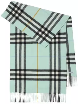 Кашемировый шарф в широкую клетку Burberry, синий