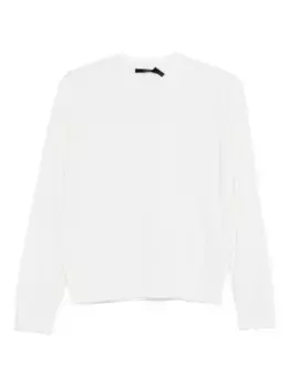 Кашемировый шерстяной свитер Seventy, белый