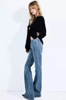 Кашемировый свитер большого размера H&M, черный