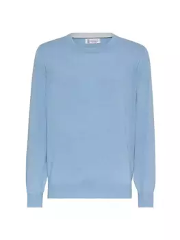 Кашемировый свитер Brunello Cucinelli, цвет sky blue