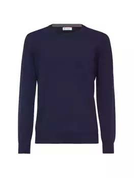 Кашемировый свитер Brunello Cucinelli, синий