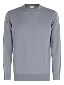 Кашемировый свитер Eleventy с круглым вырезом, серый