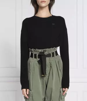 Кашемировый свитер фрисби Regular fit Pinko, черный