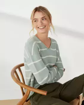 Кашемировый свитер из матовой синели Southern Cotton, зеленый