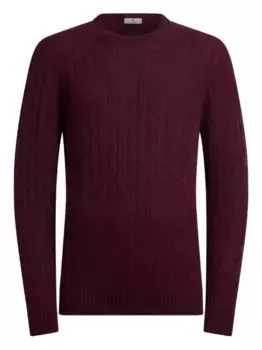 Кашемировый свитер косой вязки ETRO, красный