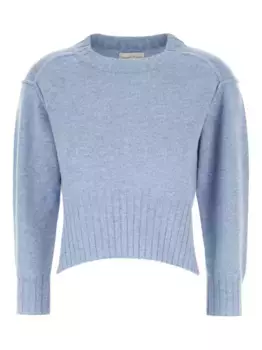 Кашемировый свитер Lian с ребристым подолом LouLou de Saison, синий