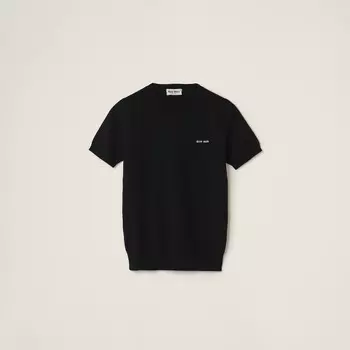 Кашемировый свитер Miu Miu, черный