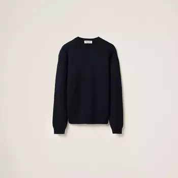 Кашемировый свитер Miu Miu, синий