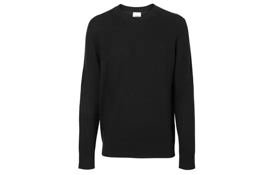 Кашемировый свитер мужской черный Burberry, черный