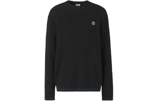 Кашемировый свитер мужской черный Burberry, черный