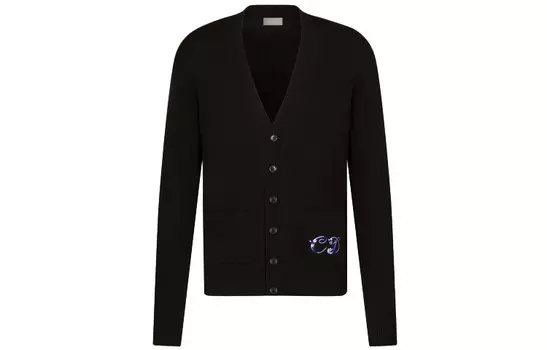 Кашемировый свитер мужской черный Dior, черный