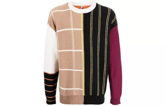 Кашемировый свитер мужской хаки Loewe, хаки