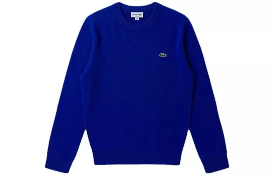 Кашемировый свитер мужской сапфирово-синий Lacoste, синий