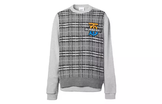 Кашемировый свитер мужской серый Burberry, серый