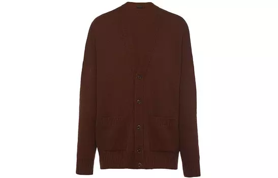 Кашемировый свитер мужской табачный Prada, цвет Tobacco