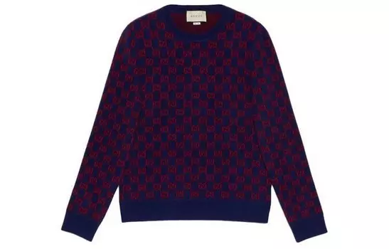 Кашемировый свитер мужской темно-синий Gucci, темно-синий