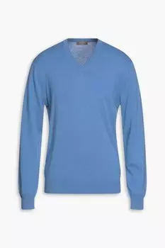 Кашемировый свитер N.Peal, синий