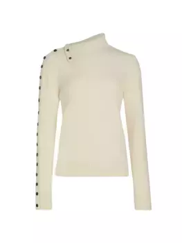 Кашемировый свитер на пуговицах Proenza Schouler, экрю