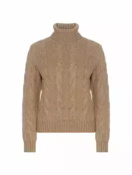 Кашемировый свитер Napier Loro Piana, коричневый