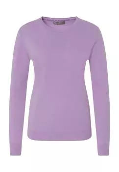 Кашемировый свитер Норвегия, круглый вырез, женский Galeria, цвет Dark Lavender