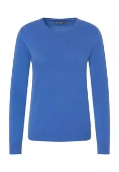 Кашемировый свитер Норвегия, круглый вырез, женский Galeria, цвет Royal