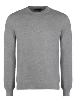 Кашемировый свитер Orvieto с круглым вырезом Moorer, серый