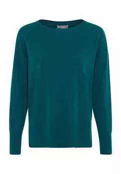 Кашемировый свитер "Porto Boxy", манжеты в рубчик, женский GALERIA, цвет Petrol